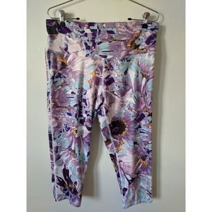 Champion Abstract Floral Compression Capri Legging